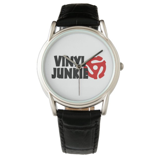 Reloj De Pulsera Vinyl Junkie (Anverso)