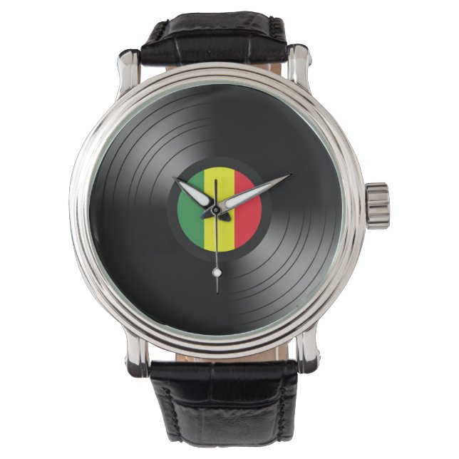 Reloj De Pulsera Vinyl reggae (Anverso)