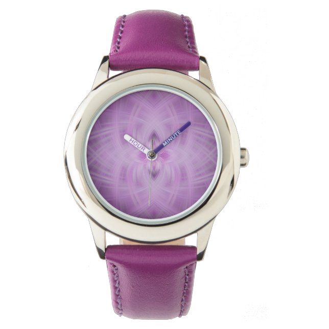 Reloj De Pulsera VIOLET - Arte fractal - (Anverso)