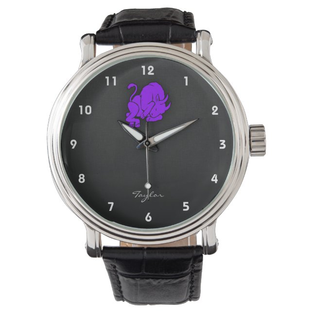 Reloj De Pulsera Violet Purple Taurus (Anverso)