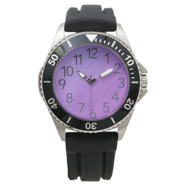 Reloj De Pulsera Violeta Vigilancia de Amigos (Anverso)