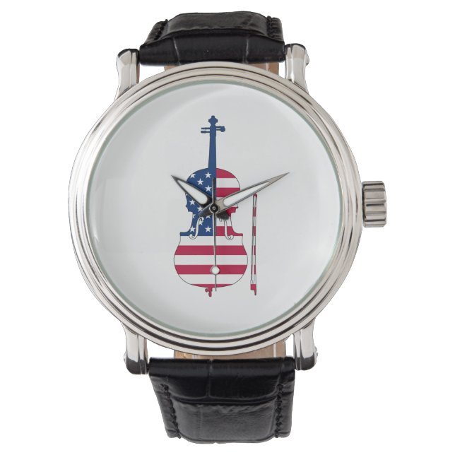 Reloj De Pulsera Violín americano (Anverso)
