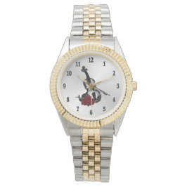 Reloj De Pulsera Violin Music Black Numbers