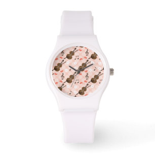 Reloj De Pulsera Violín rosado