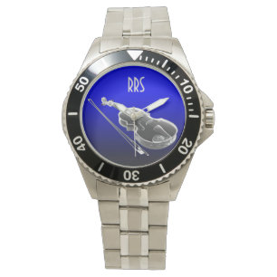 Reloj De Pulsera Violin Viola Cello Regalo Monograma Personalizado