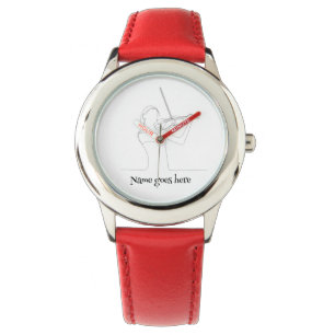 Reloj De Pulsera Violinista. Imagen y personalizable de texto.
