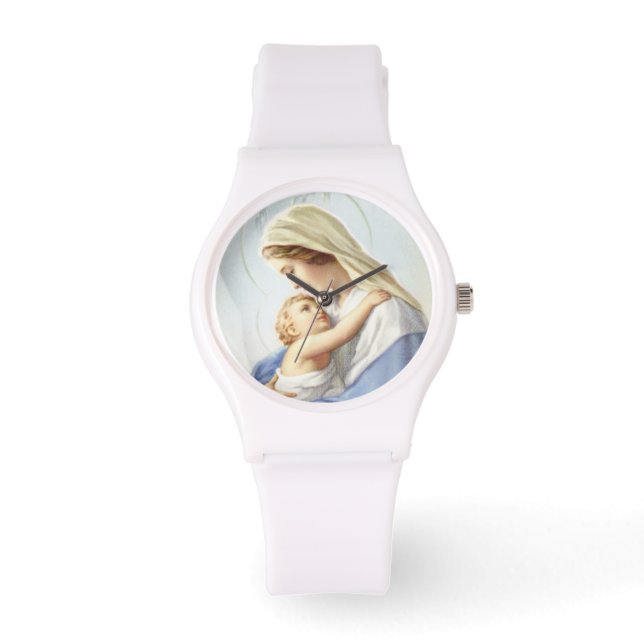 Reloj De Pulsera Virgen María y el Niño Jesús Watch (Anverso)