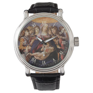 Reloj De Pulsera Virgen y Niño con Ángeles por Sandro Botticelli