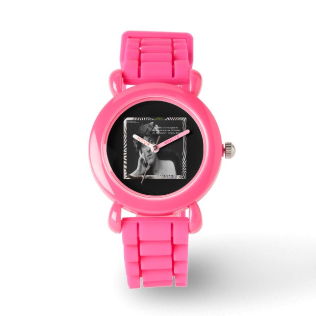 Reloj De Pulsera Virginia Woolf y la cita de escritura Womens Watch (Anverso)