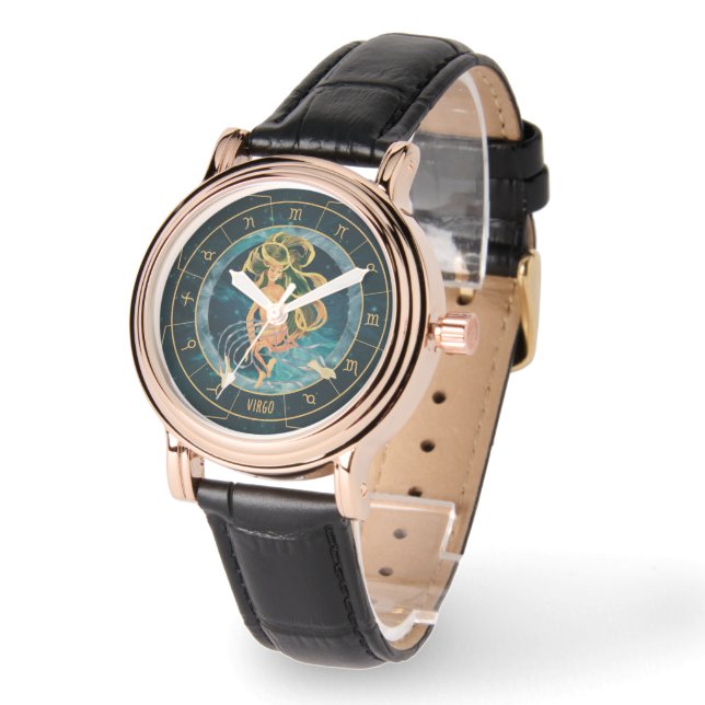 Reloj De Pulsera Virgo Zodiac Sign (Ángulo)