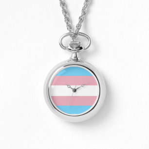 Reloj De Pulsera Visibilidad de la bandera del orgullo transgénero
