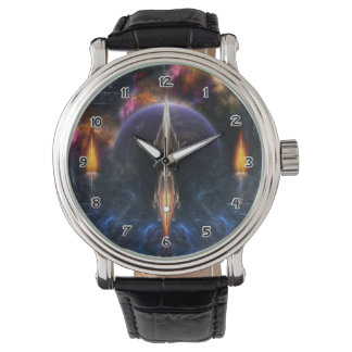 Reloj De Pulsera Visión Del Vuelo Fractal Art Writing Watch