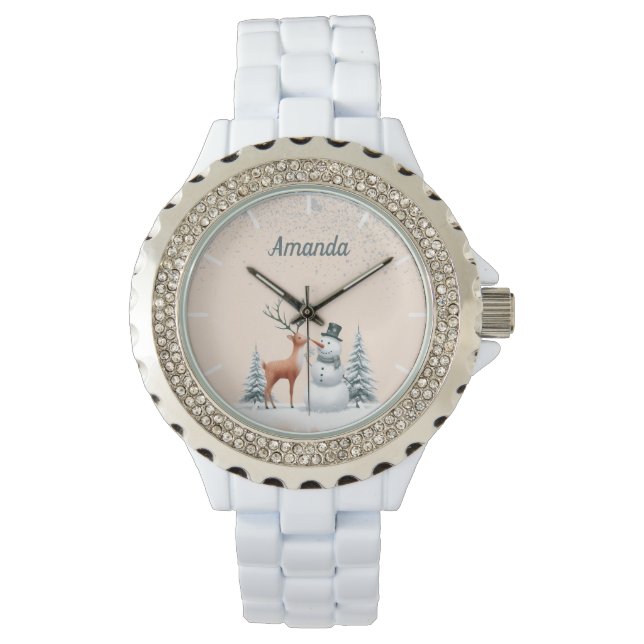 Reloj De Pulsera Visitante sorpresa de Snowman (Anverso)