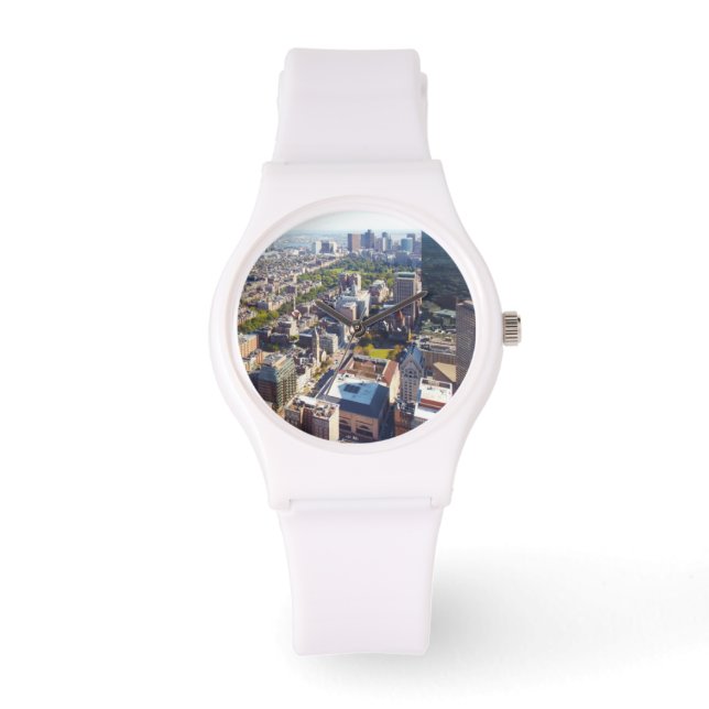 Reloj De Pulsera Vista aérea de Boston (Anverso)