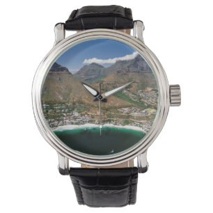 Reloj De Pulsera Vista aérea de la costa atlántica que muestra Clif