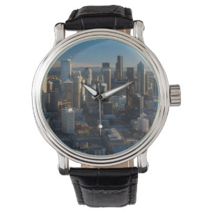 Reloj De Pulsera Vista aérea del horizonte de la ciudad de Seattle