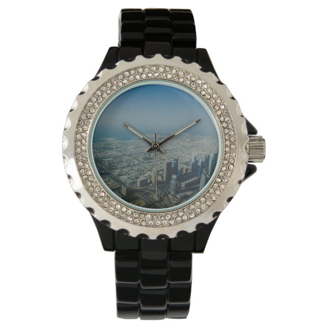Reloj De Pulsera Vista de Burj Khalifa, Dubai (Anverso)