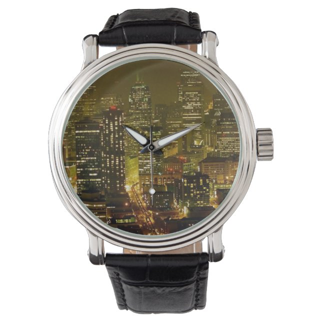 Reloj De Pulsera Vista de la ciudad de Seattle (Anverso)