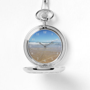 Reloj De Pulsera Vista de la playa costera Soulac Sur Mer France