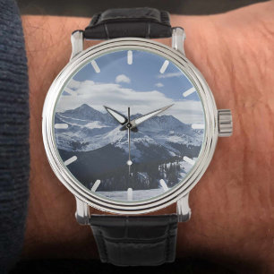 Reloj De Pulsera Vista de los Alpes. Montañas Alpinas.