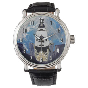 Reloj De Pulsera Vista de ojo de pez del transbordador espacial Atl