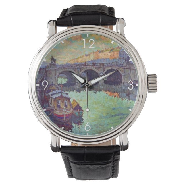 Reloj De Pulsera Vista de San Petersburgo (ciudad rusa) (Anverso)