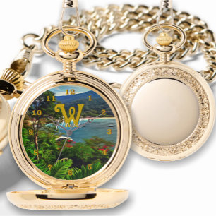Reloj De Pulsera Vista de Yelapa Monograma 0828 Bolsillo