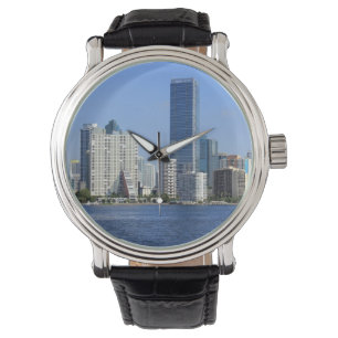 Reloj De Pulsera Vista del horizonte de Miami