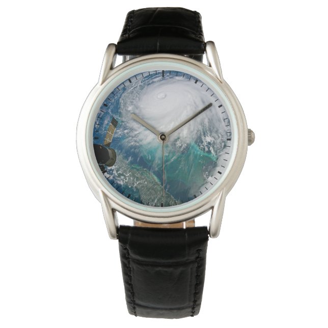 Reloj De Pulsera Vista Del Huracán Dorian. (Anverso)
