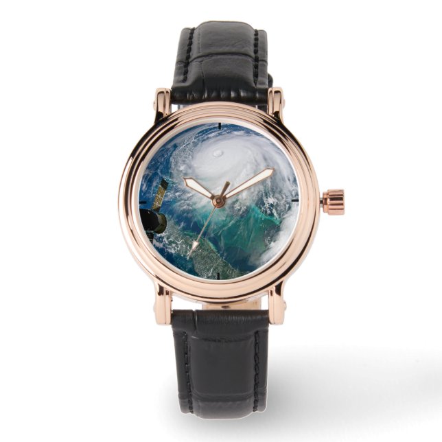 Reloj De Pulsera Vista Del Huracán Dorian. (Anverso)