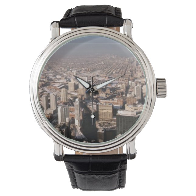 Reloj De Pulsera Vista panorámica de la ciudad (Anverso)