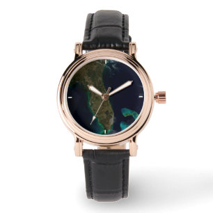 Reloj De Pulsera Vista Satelital De Florida.