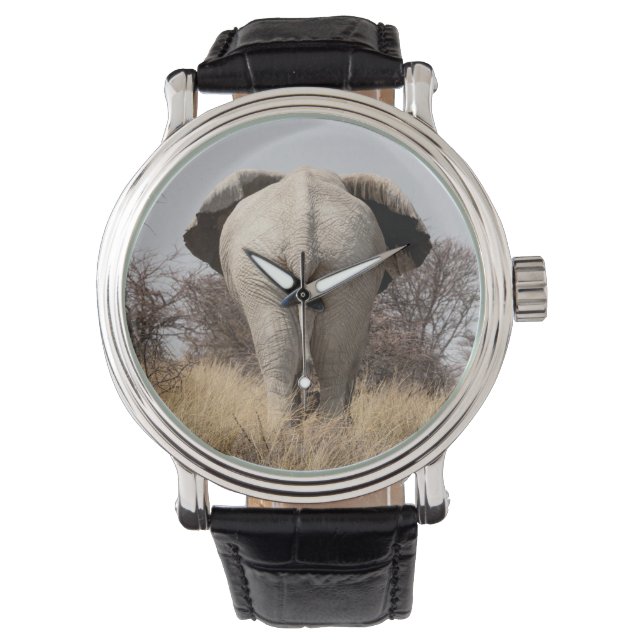 Reloj De Pulsera Vista trasera de elefante (Anverso)