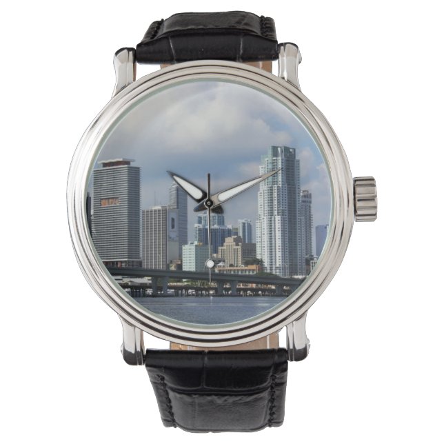 Reloj De Pulsera Vistas al mar de Miami (Anverso)