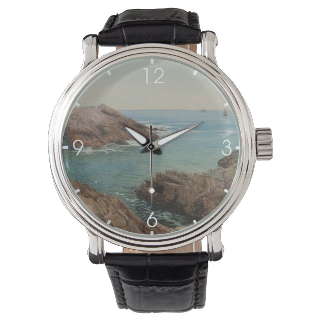 Reloj De Pulsera Vistas al mar (paisaje costero) (mar) (Anverso)