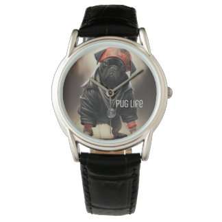 Reloj De Pulsera Vistazo a los hombres de Pug Life