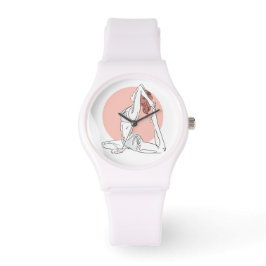 Reloj De Pulsera Vistazo de la mujer del yoga