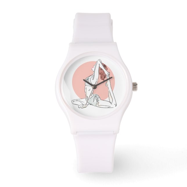Reloj De Pulsera Vistazo de la mujer del yoga (Anverso)