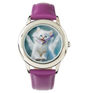 Reloj De Pulsera Vitage Kitten Angel