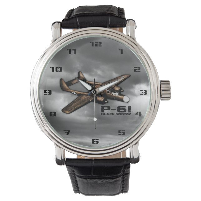 Reloj De Pulsera Viuda negra P-61 (Anverso)