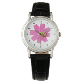 Reloj De Pulsera Vivid Pink Cosmos Flower Watch