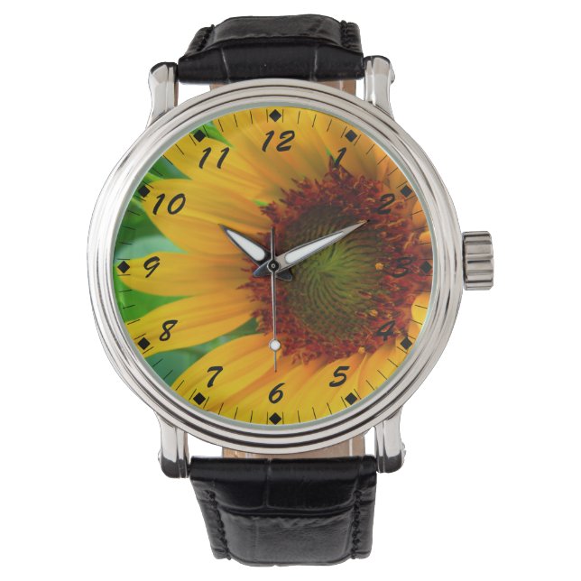 Reloj De Pulsera Vivid Sunflower (Anverso)