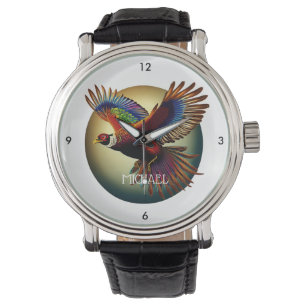 Reloj De Pulsera Volante de Rooster Pheasant
