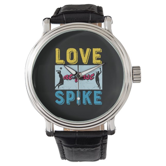 Reloj De Pulsera Voleibol | Amor En First Spike (Anverso)