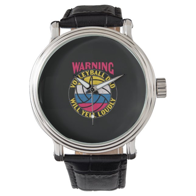Reloj De Pulsera Voleibol Dad Will Yell Louly (Anverso)