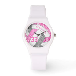 Reloj De Pulsera voleibol deportivo de personalizado gris oscuro