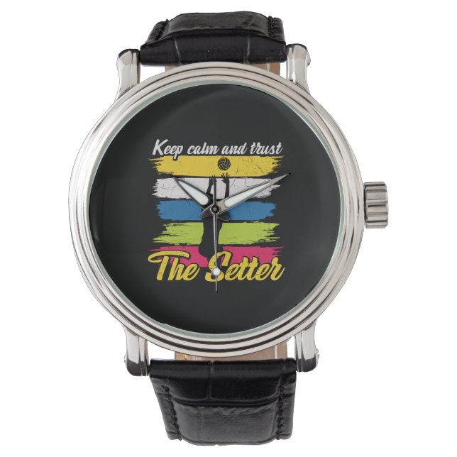 Reloj De Pulsera Volleyball Player | Keep Calm And Trust (Anverso)