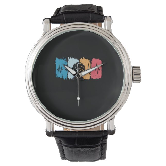 Reloj De Pulsera Volleyball Player | Volleyball Heartbeat (Anverso)