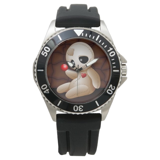 Reloj De Pulsera Voodoo Doll Personalizado enamorado (Anverso)