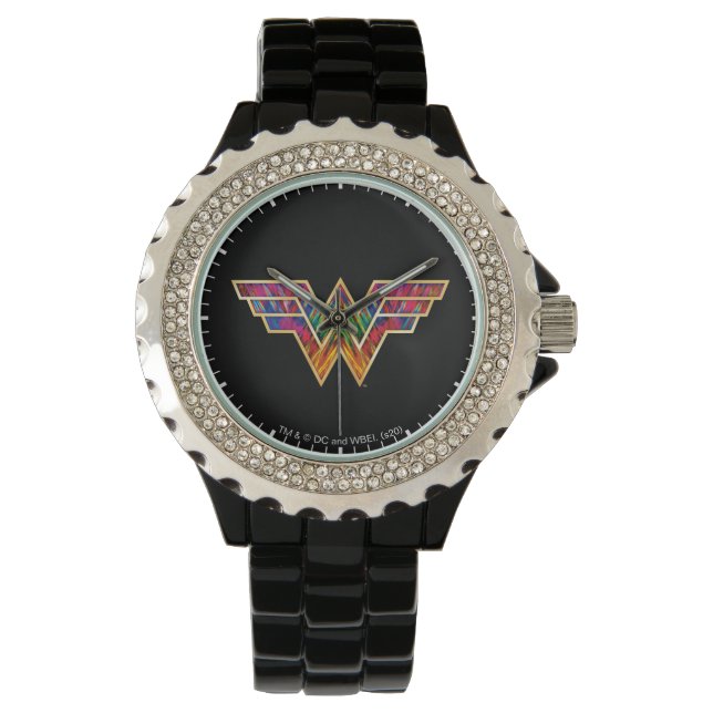 Reloj De Pulsera W84 | Logo de Wonwoman Kaleidoscope (Anverso)